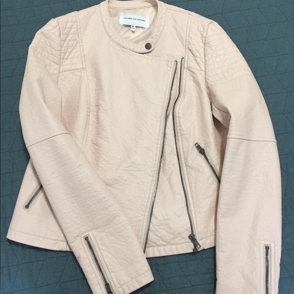 Cupcakes and Cashmere “leather” jacket